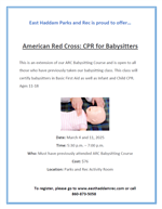 FA/CPR for Babysitters